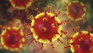 Imagen de computadora del coronavirus