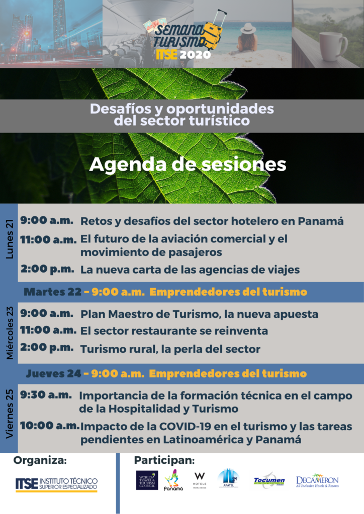 Agenda - Semana Turismo ITSE 2020