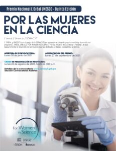 1. Afiche Premio Nacional L'Oréal UNESCO 2021