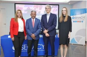 1.Lic Anabella Vásquez Fábrega (Senacyt), Dr. Eduardo Ortega Barría (Senacyt), Dr. Marcos Regis da Silva (IAI) y Dra. Veera Mitzner (Future Earth)