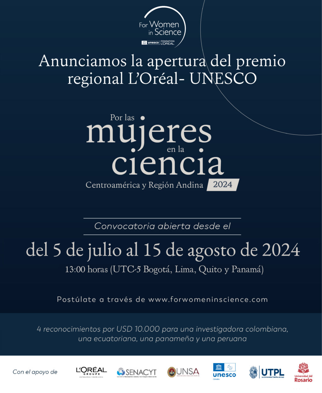 Afiche Premio L'Oreìal UNESCO 2024