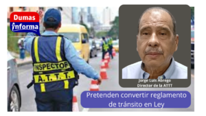 Pretenden convertir reglamento de tránsito en Ley